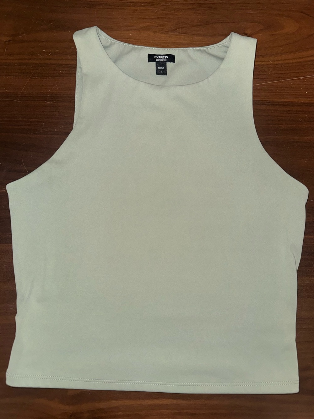 Express body contour high neck tank top